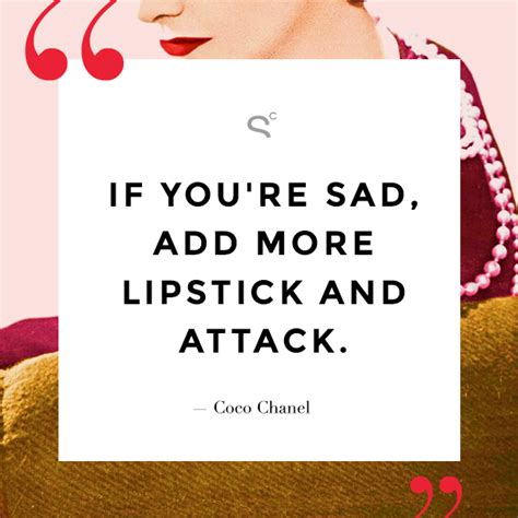 lipstick quote coco chanel|champagne quotes coco chanel.